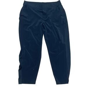 Athleta Pull On Lightweight Brooklyn Ankle Pant Black Packable Travel Women's 16